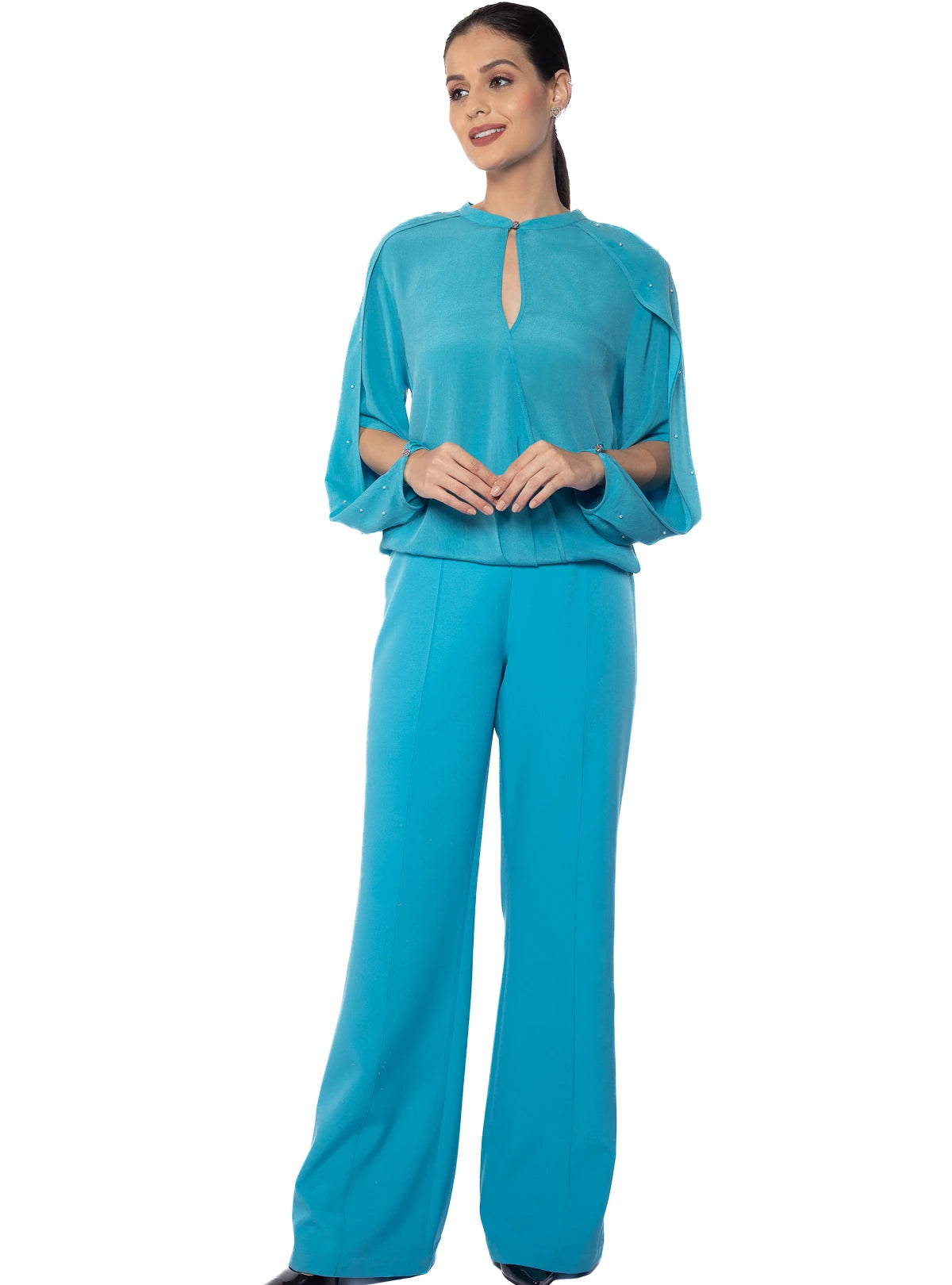 Chloe Cape Silk Top