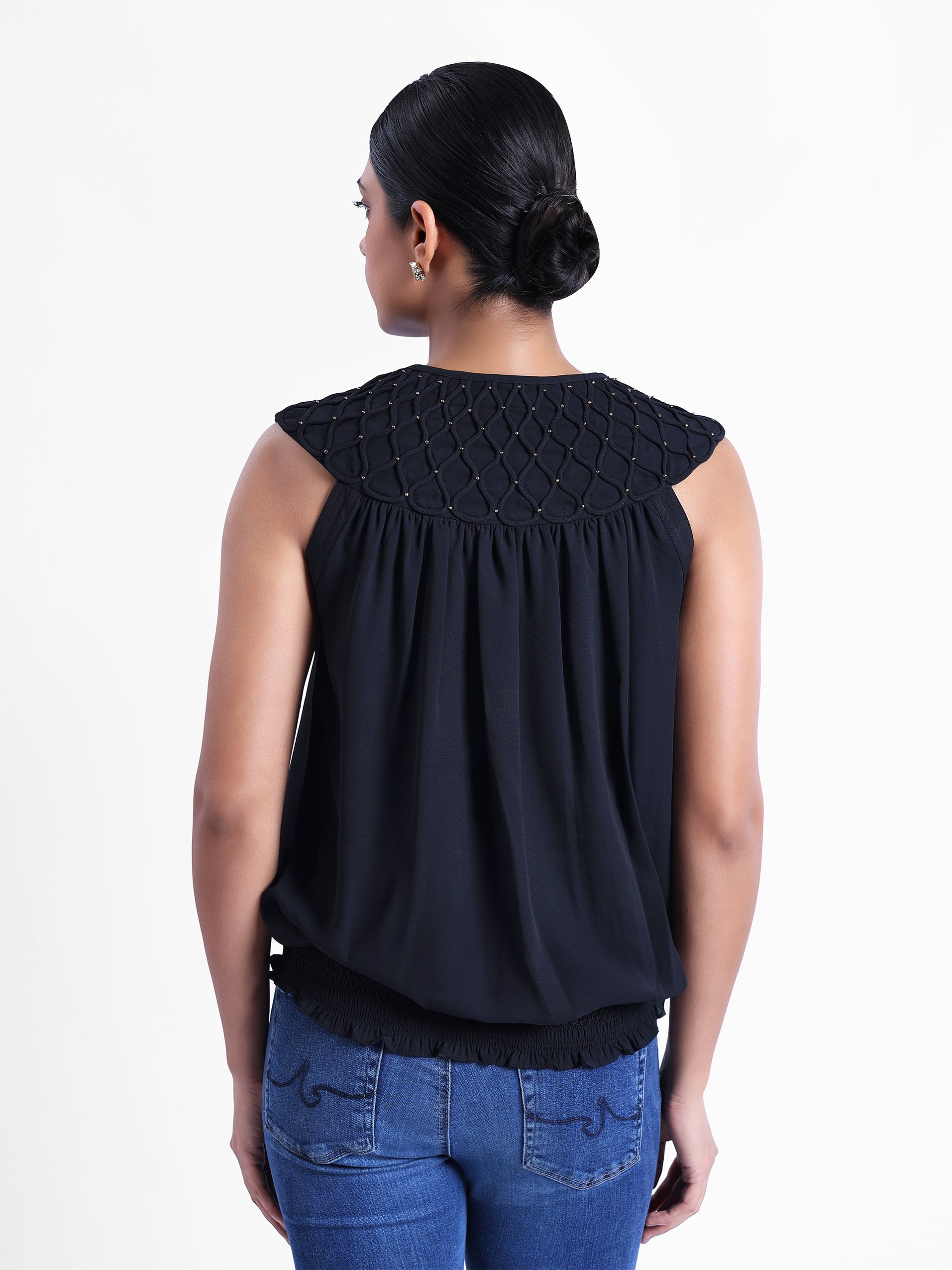 Jewel Neck Top