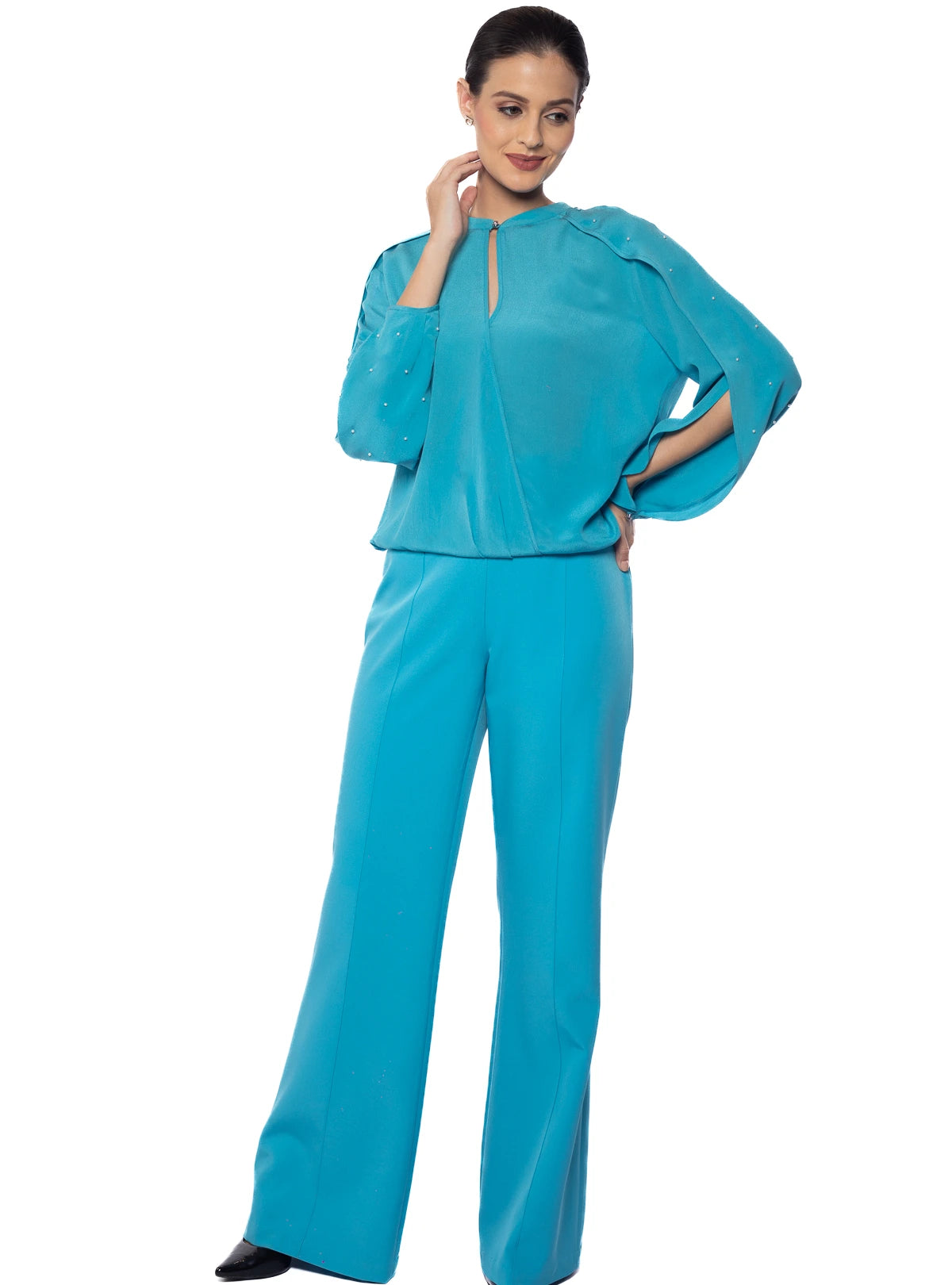 Chloe Cape Silk Top