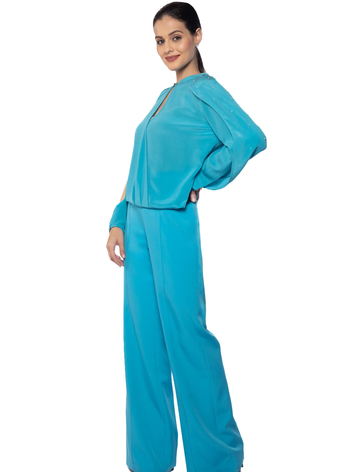 Chloe Cape Silk Top