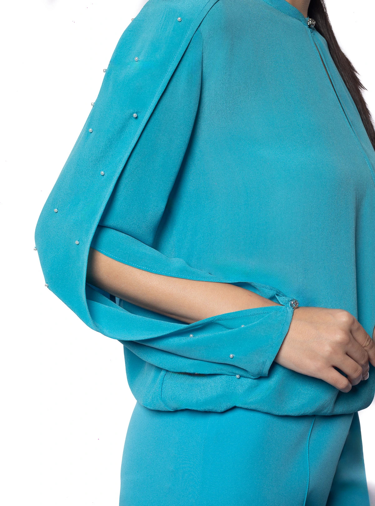 Chloe Cape Silk Top