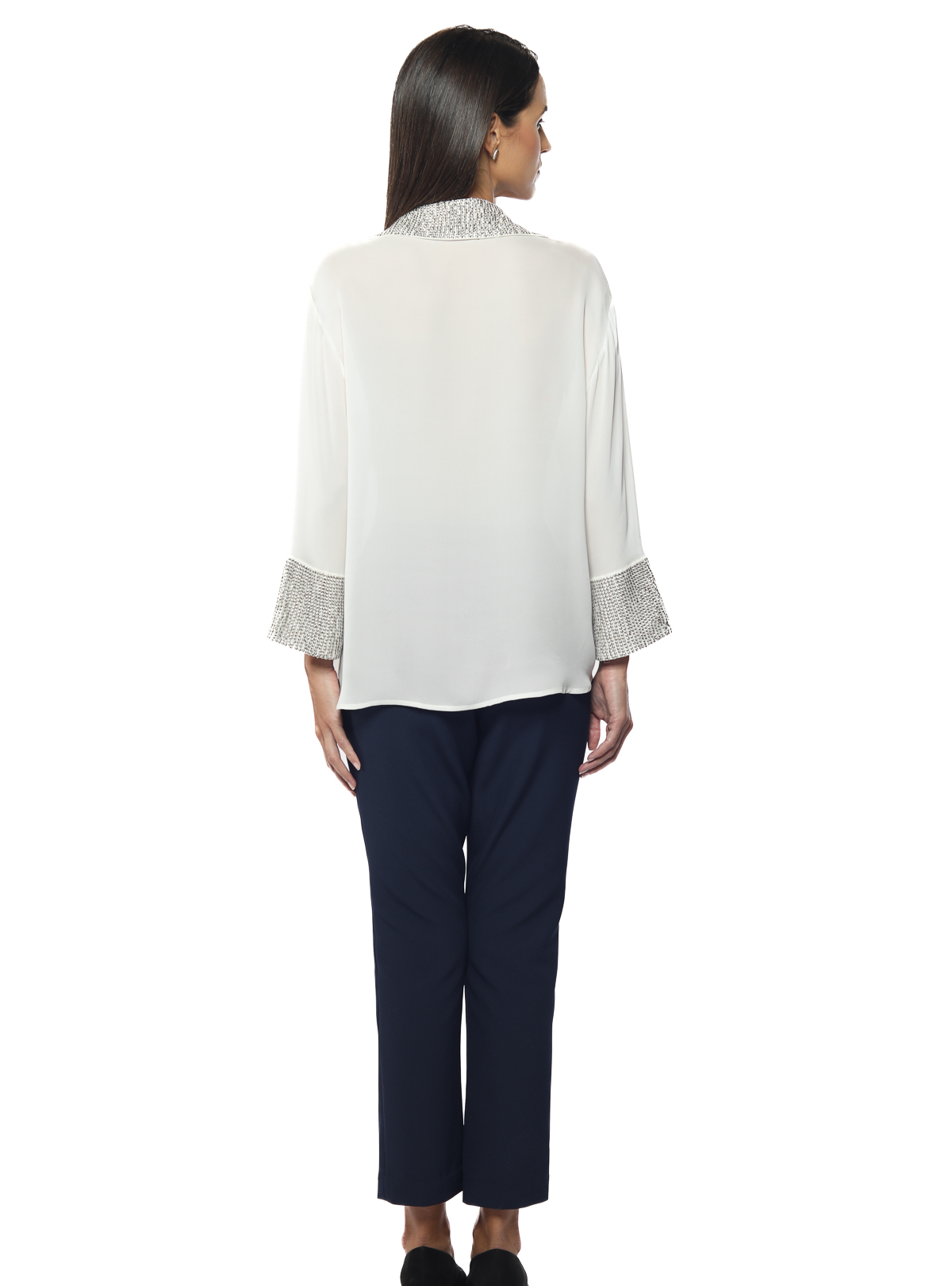 Kate Embellished Silk Shirt