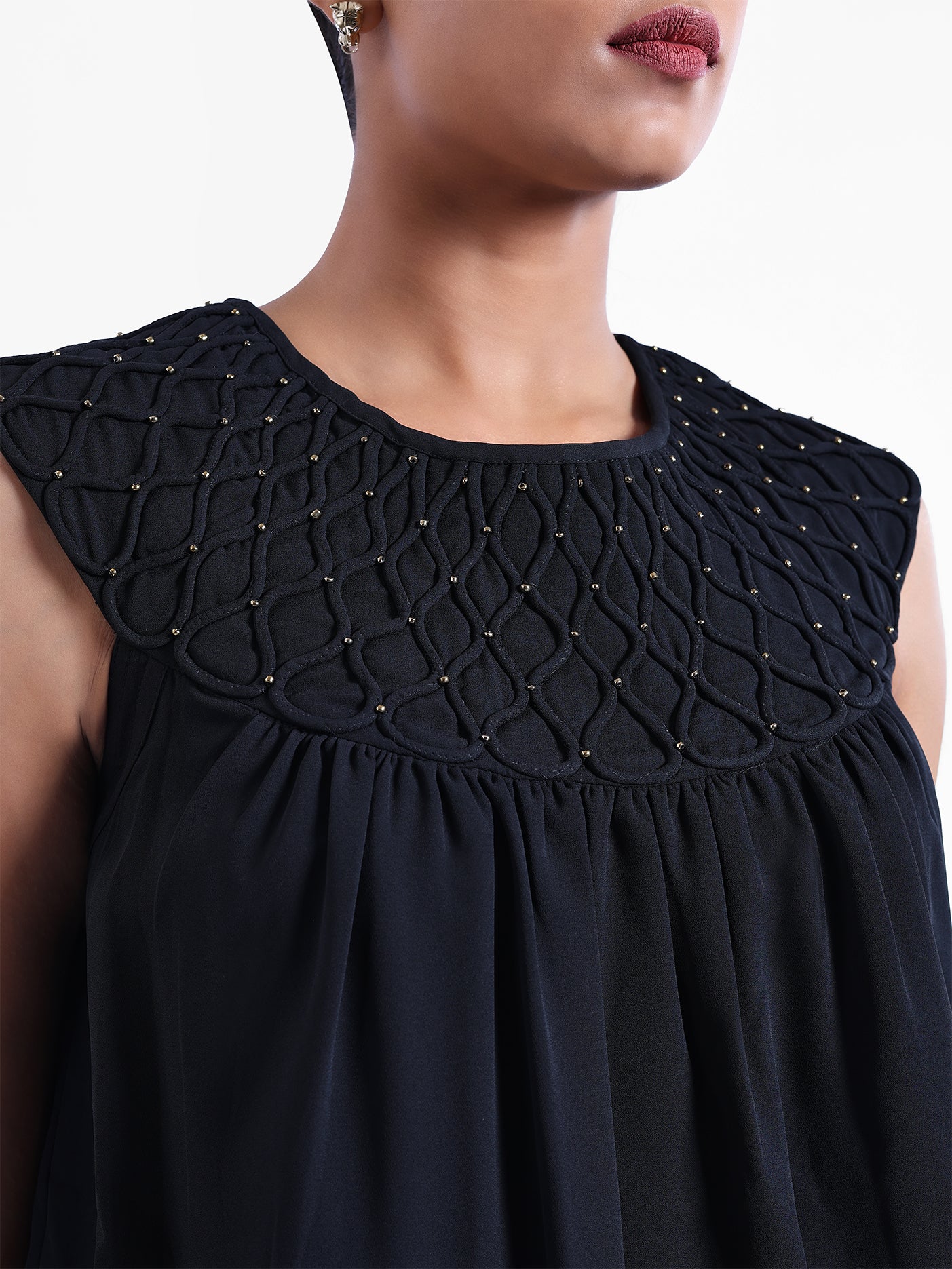 Jewel Neck Top